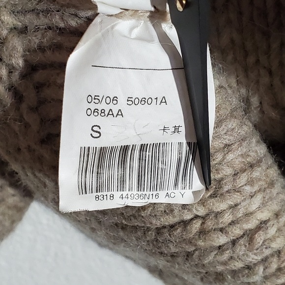 Small Free People Oatmeal Wool Blend Boho Cottagecore Knit Sweater - Picture 8 of 10